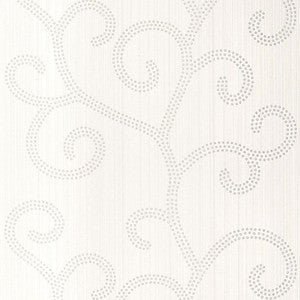 Raindrop Scroll Pearl 5005701 by Schumacher Wallpaper
