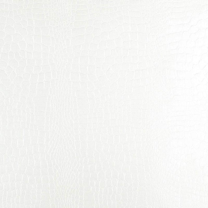Crocodile White 5005830 by Schumacher Wallpaper Modern Glamour 5.5" - Fabric Carolina -