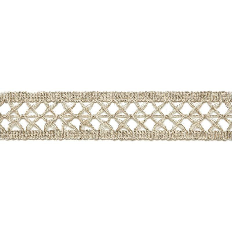 Nicole Linen Braid String 65490 by Schumacher Trim Au Naturel 1.0" - Fabric Carolina -