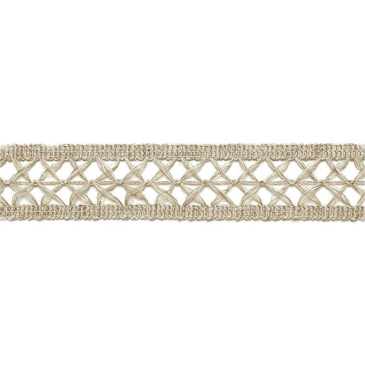 Nicole Linen Braid String 65490 by Schumacher Designer Trim Au Naturel 1.0" - Swanky Fabrics -