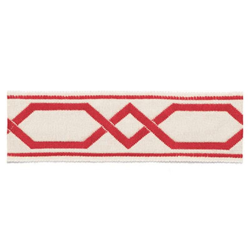 Saint Tropez Braid Coral 63092 by Schumacher Trim Plein Air Trimmiings - Fabric Carolina -