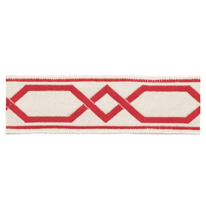 Saint Tropez Braid Coral 63092 by Schumacher Trim Plein Air Trimmiings - Fabric Carolina -