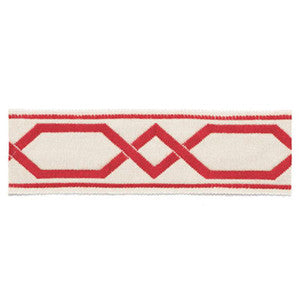Saint Tropez Braid Coral 63092 by Schumacher Trim