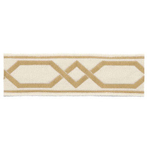 Saint Tropez Braid Sand 63094 by Schumacher Trim