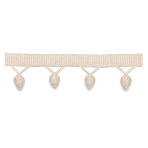 Delray Bobble Fringe Vanilla 63140 by Schumacher Trim