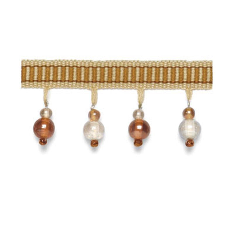 Kensley Beaded Fringe Caramel 63270 by Schumacher Trim Somerset - Fabric Carolina -