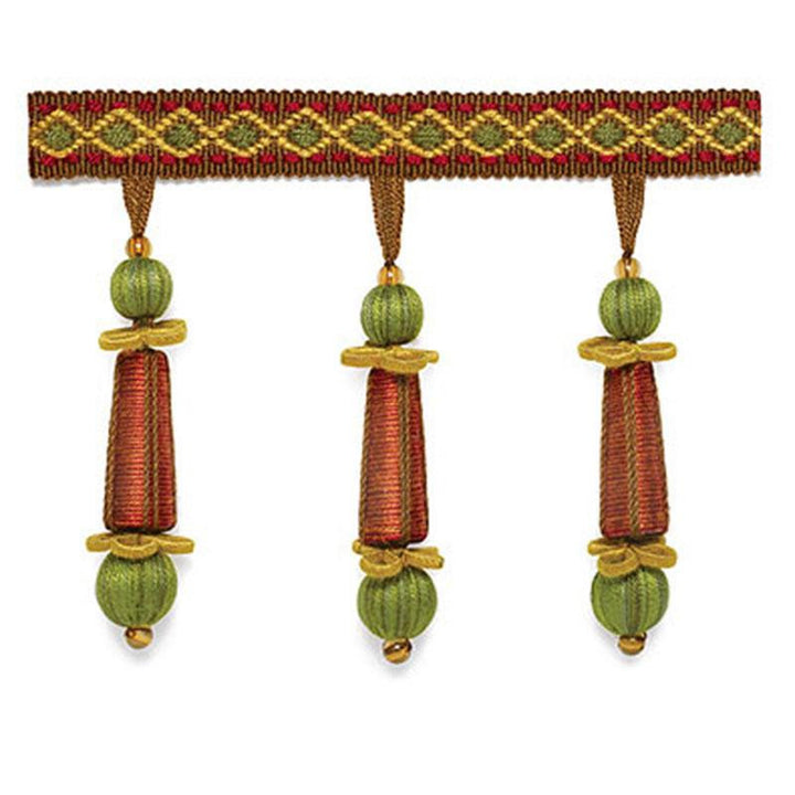 Addington Molded Tassel Fringe Rosewood 63280 by Schumacher Trim Somerset - Fabric Carolina -