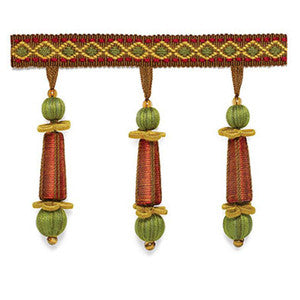 Addington Molded Tassel Fringe Rosewood 63280 by Schumacher Trim