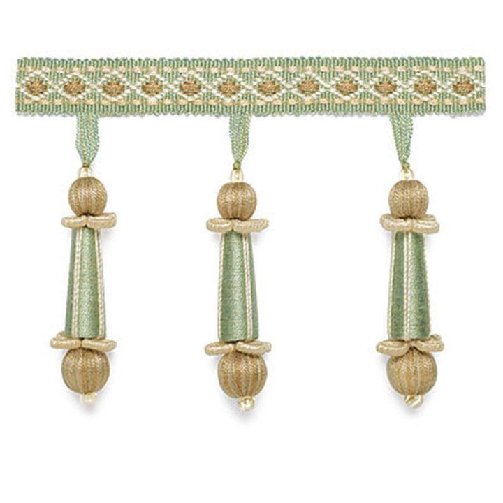 Addington Molded Tassel Fringe Mineral 63282 by Schumacher Trim Somerset - Fabric Carolina -