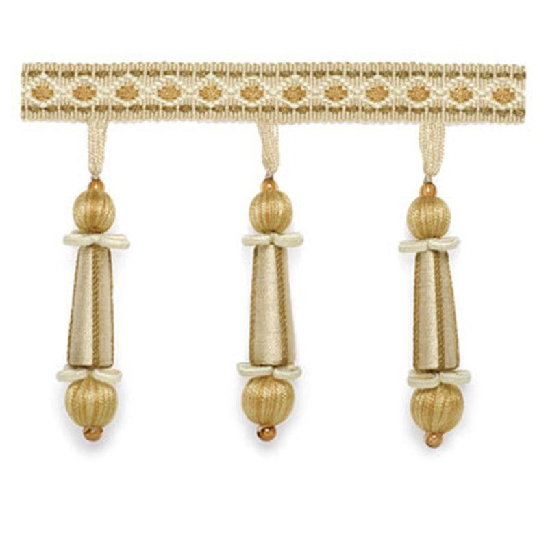 Addington Molded Tassel Fringe Champagne 63283 by Schumacher Trim Somerset - Fabric Carolina -