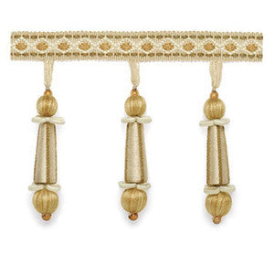 Addington Molded Tassel Fringe Champagne 63283 by Schumacher Trim
