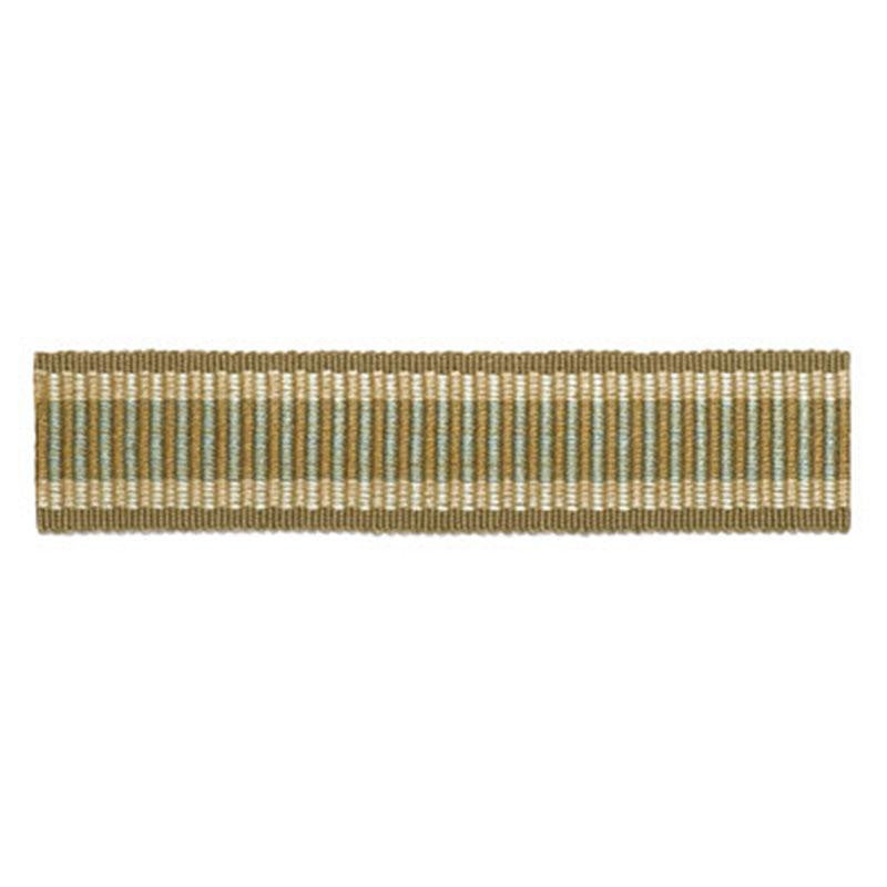 Litchfield Braid Mineral 63332 by Schumacher Designer Trim Somerset - Swanky Fabrics -