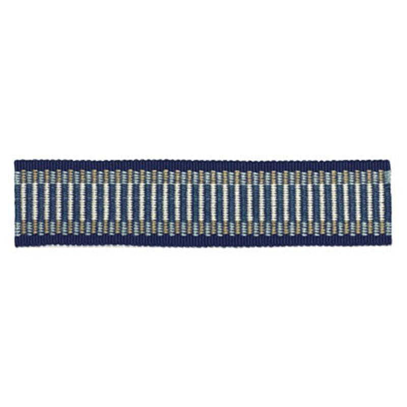 Litchfield Braid Delft 63333 by Schumacher Designer Trim Somerset - Swanky Fabrics -