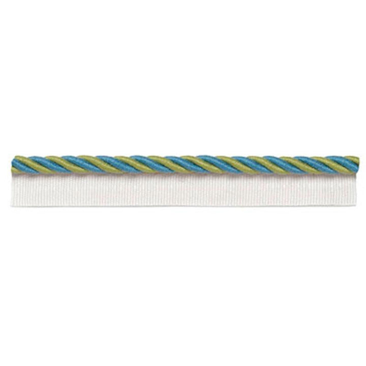Capri Lipcord Lagoon 63351 by Schumacher Designer Trim Plein Air Trimmings - Swanky Fabrics -