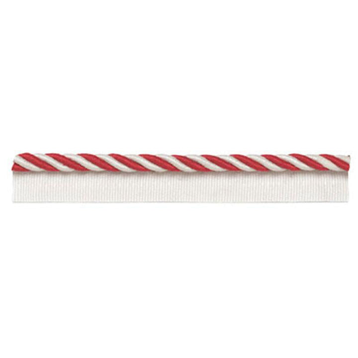 Capri Lipcord Coral 63352 by Schumacher Designer Trim Plein Air Trimmings - Swanky Fabrics -
