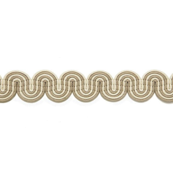 Sabine Braid Blanc / Linen 65360 by Schumacher Trim Au Naturel - Fabric Carolina -