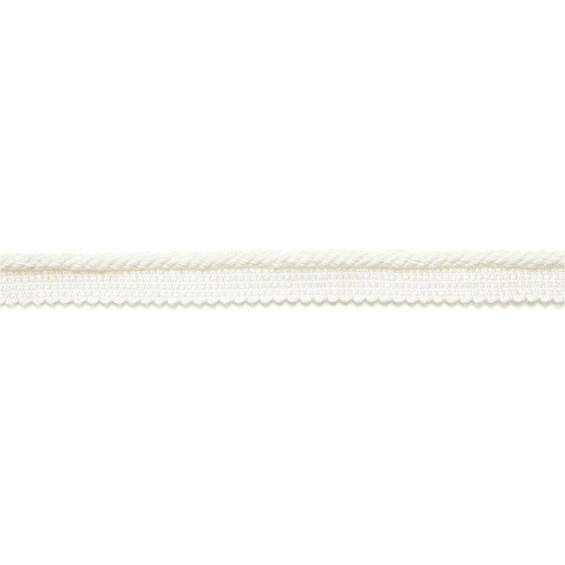 Aimee Linen Lipcord Blanc 65430 by Schumacher Designer Trim Au Naturel - Swanky Fabrics -
