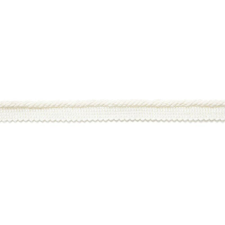 Aimee Linen Lipcord Blanc 65430 by Schumacher Designer Trim Au Naturel - Swanky Fabrics -
