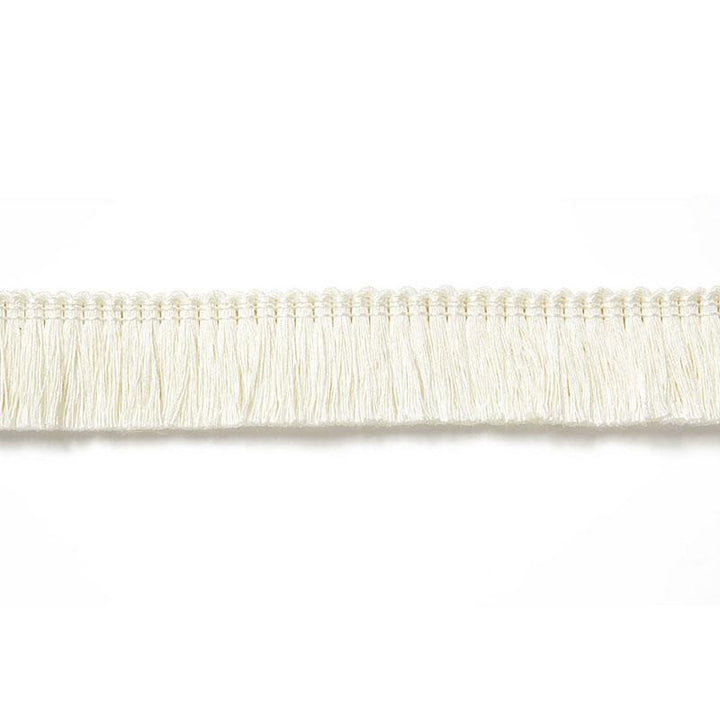 Zoe Linen Ruche Blanc 65440 by Schumacher Trim Au Naturel - Fabric Carolina -