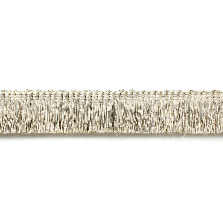 Zoe Linen Ruche Greige 65442 by Schumacher Trim Au Naturel - Fabric Carolina -