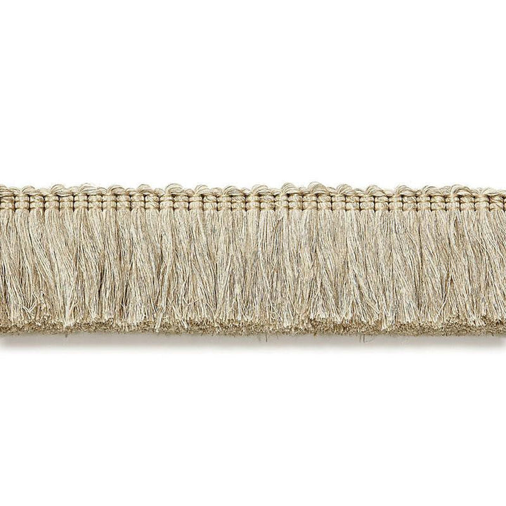 Anton Linen Ruche Natural 65451 by Schumacher Designer Trim Au Naturel - Swanky Fabrics -