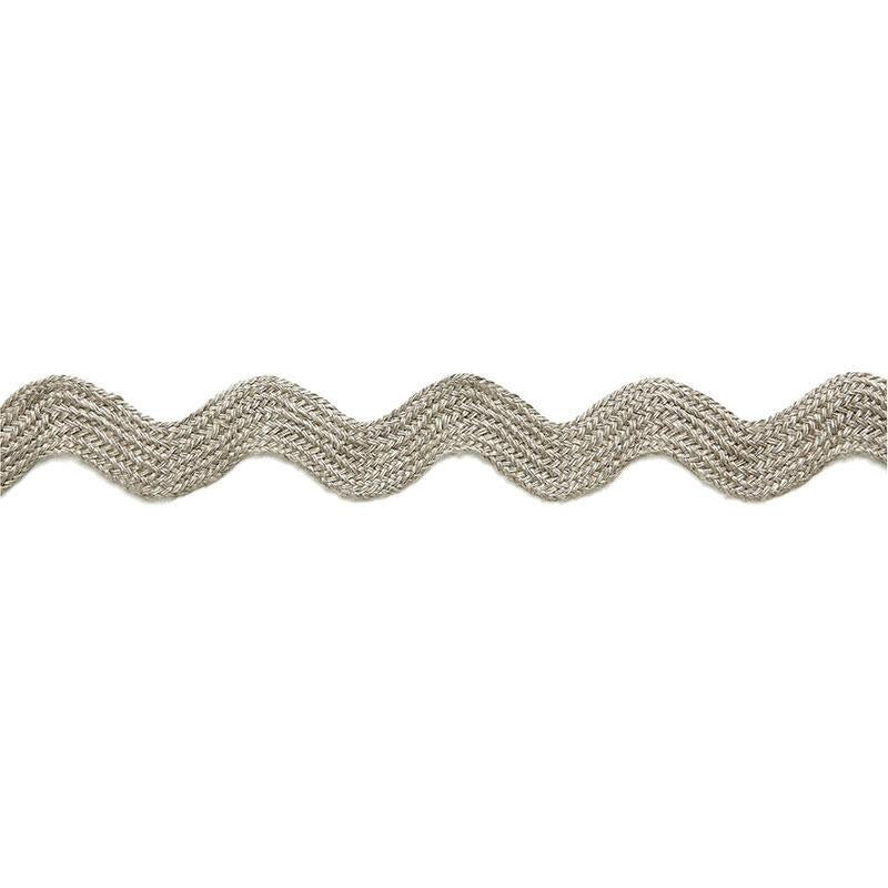 Laurent Linen Rickrack String 65470 by Schumacher Trim Au Naturel - Fabric Carolina -
