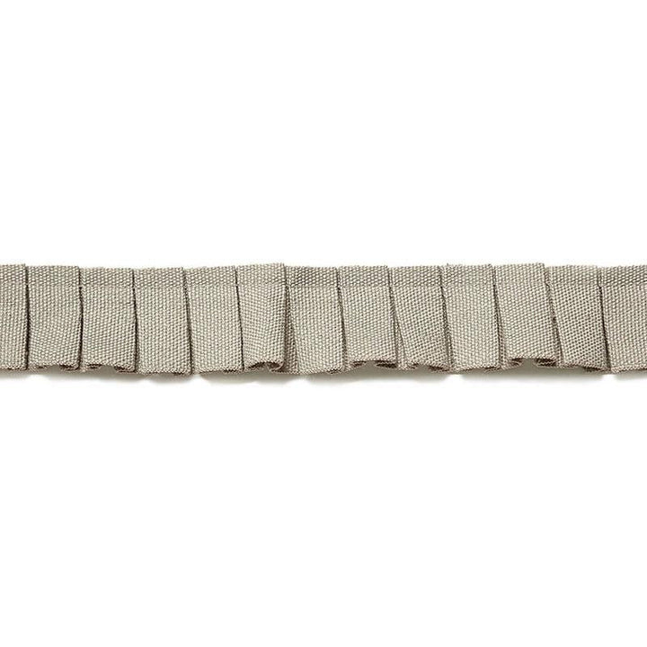 Colette Pleated Ruche Greige 65481 by Schumacher Trim Au Naturel - Fabric Carolina -