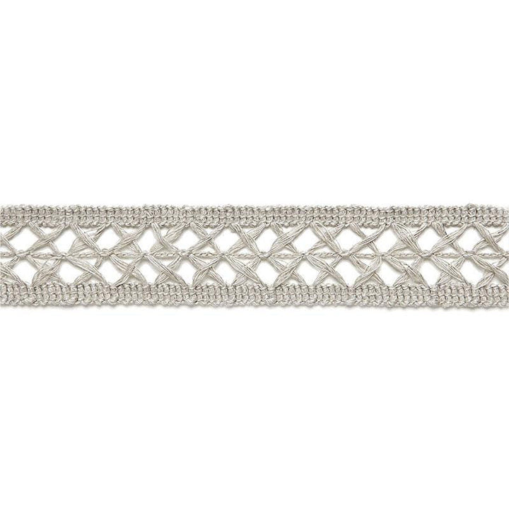 Nicole Linen Braid Greige 65491 by Schumacher Designer Trim Au Naturel 1.0" - Swanky Fabrics -
