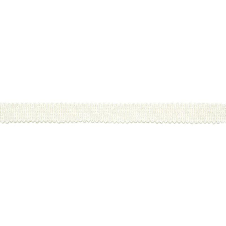 Yves Linen Tape Blanc 65500 by Schumacher Designer Trim Au Naturel - Swanky Fabrics -