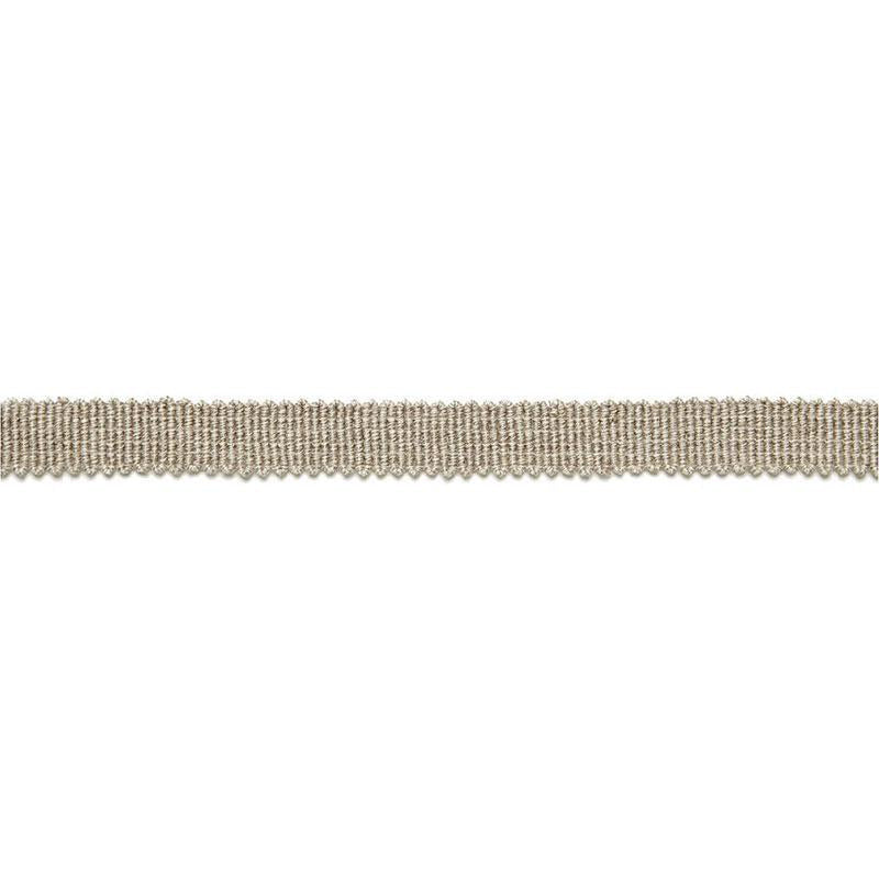Yves Linen Tape Greige 65501 by Schumacher Trim Au Naturel - Fabric Carolina -
