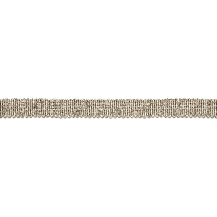 Yves Linen Tape Greige 65501 by Schumacher Trim Au Naturel - Fabric Carolina -