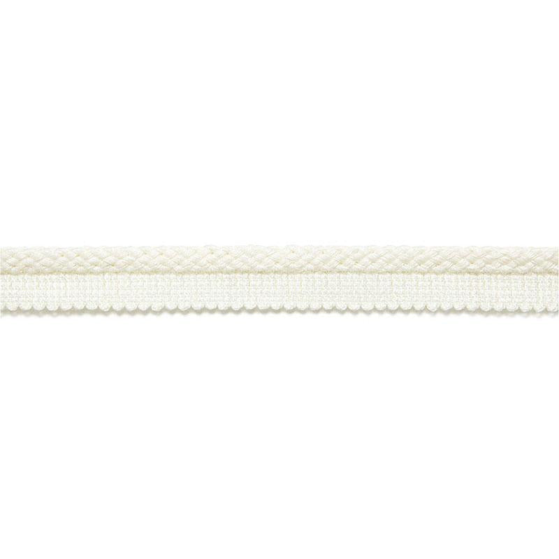 Henri Braided Lipcord Blanc 65520 by Schumacher Trim Au Naturel - Fabric Carolina -