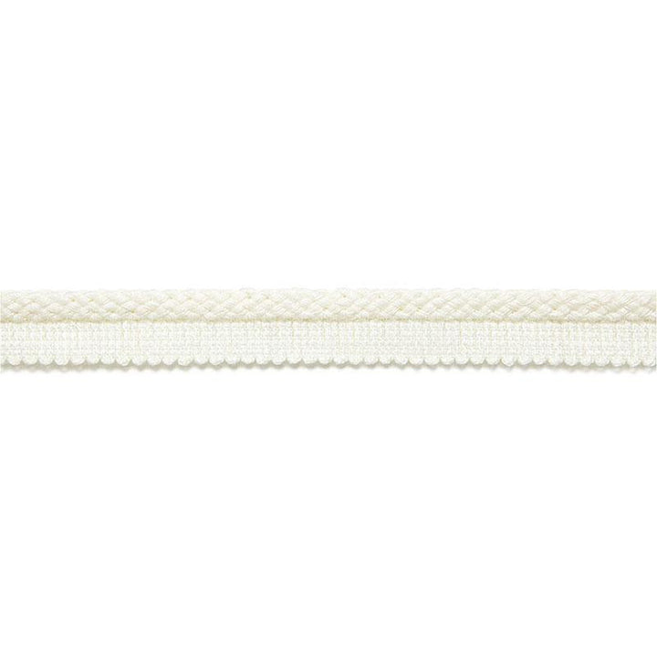 Henri Braided Lipcord Blanc 65520 by Schumacher Trim Au Naturel - Fabric Carolina -