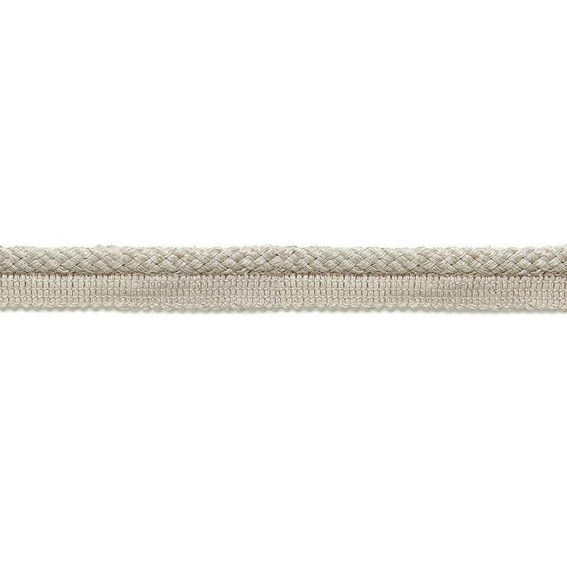 Henri Braided Lipcord Greige 65521 by Schumacher Trim Au Naturel - Fabric Carolina -