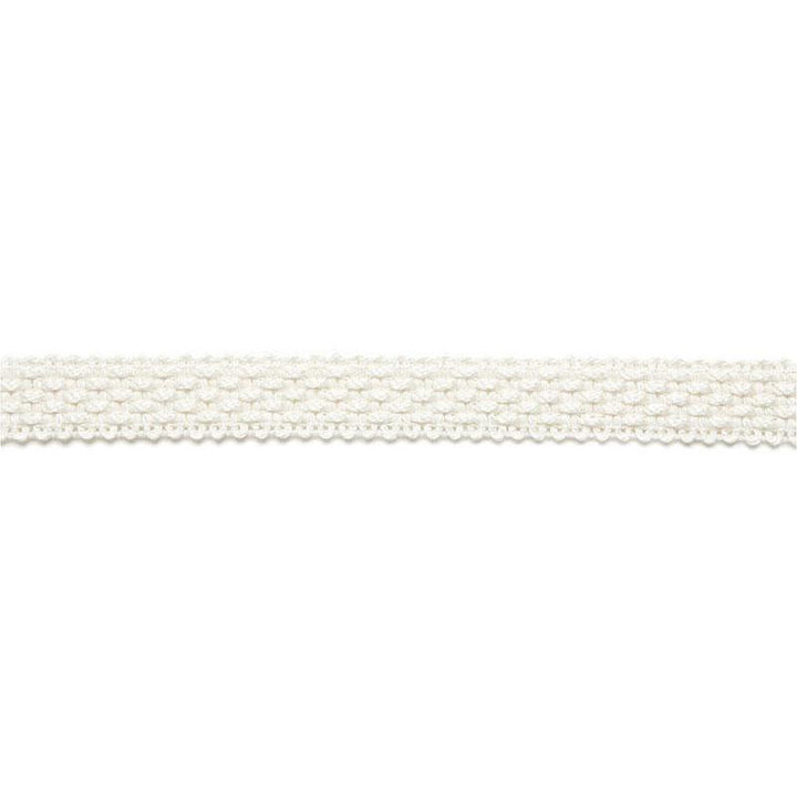 Bertrand Linen Braid Blanc 65530 by Schumacher Trim Au Naturel - Fabric Carolina -