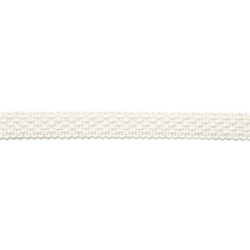 Bertrand Linen Braid Blanc 65530 by Schumacher Designer Trim Au Naturel - Swanky Fabrics -