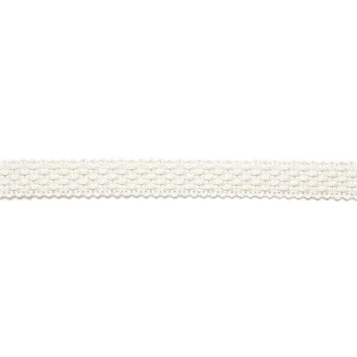 Bertrand Linen Braid Blanc 65530 by Schumacher Designer Trim Au Naturel - Swanky Fabrics -