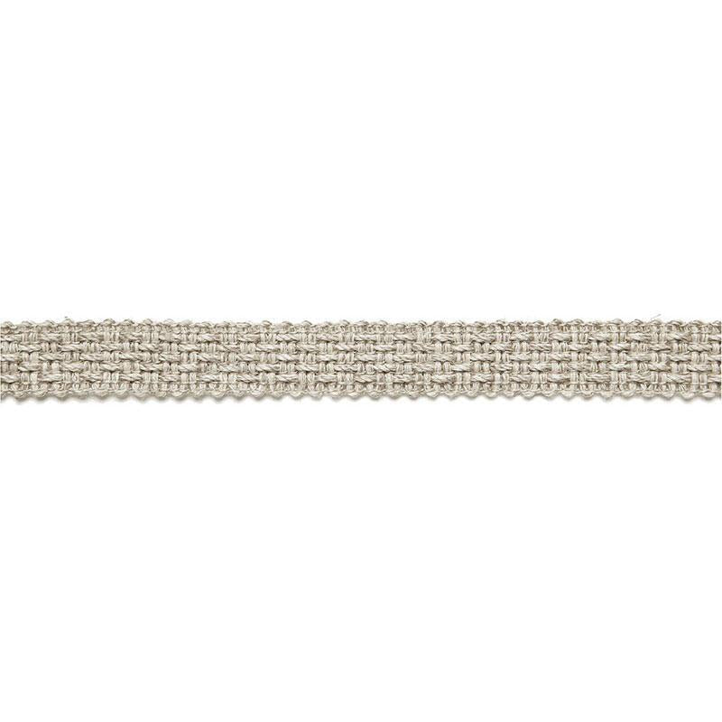 Bertrand Linen Braid Linen 65532 by Schumacher Designer Trim Au Naturel - Swanky Fabrics -