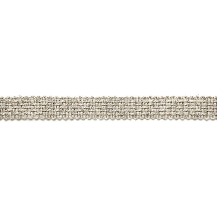 Bertrand Linen Braid Linen 65532 by Schumacher Designer Trim Au Naturel - Swanky Fabrics -