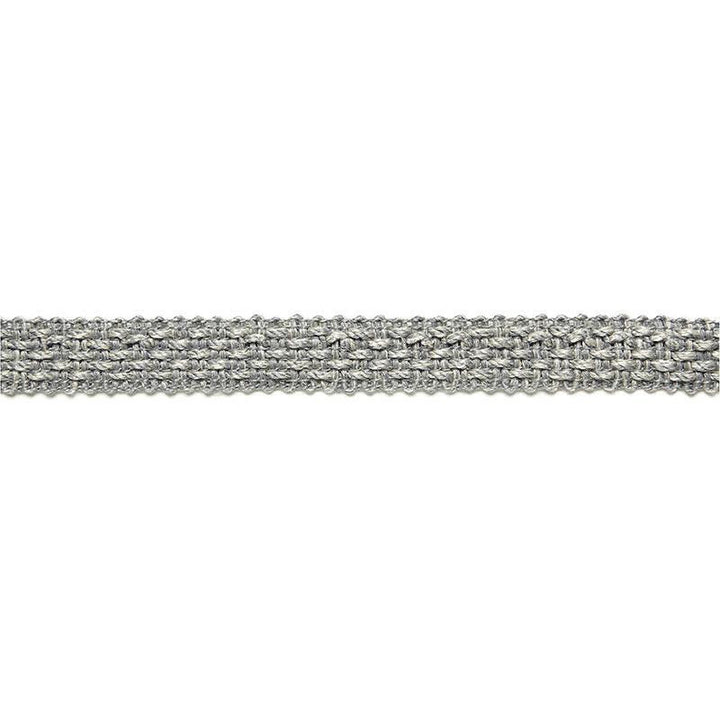 Bertrand Linen Braid Zinc 65533 by Schumacher Trim Au Naturel - Fabric Carolina -