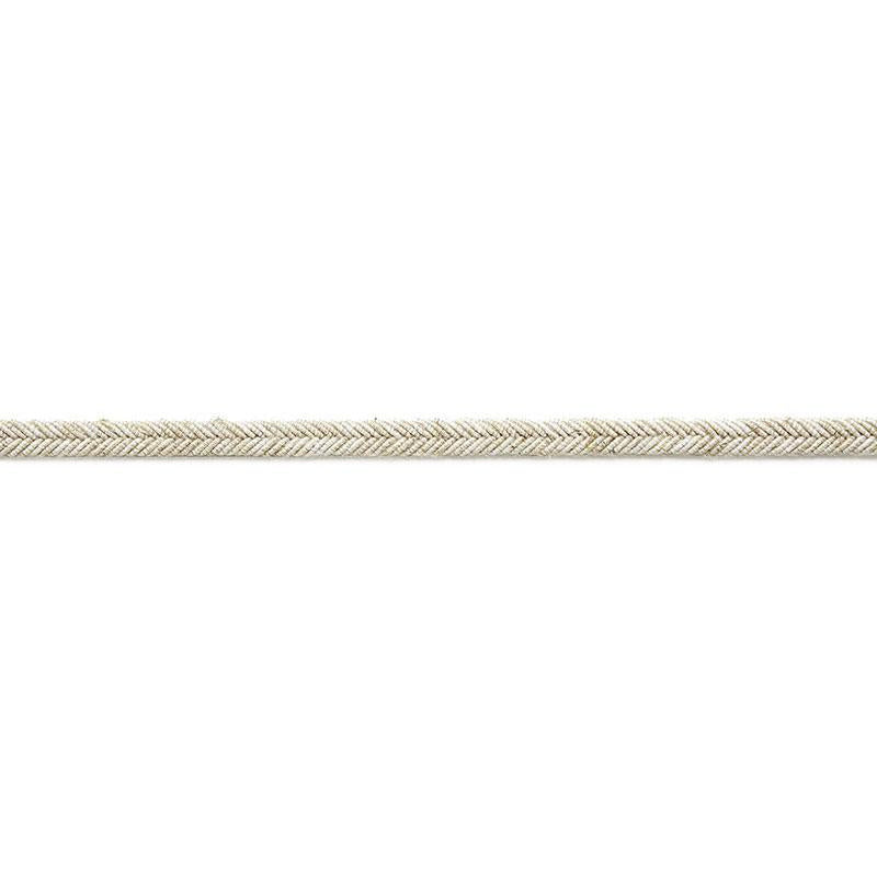 Alix Linen Gimp Almond 65540 by Schumacher Designer Trim Au Naturel - Swanky Fabrics -