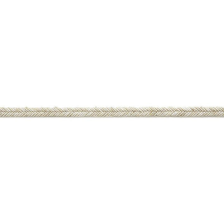 Alix Linen Gimp Almond 65540 by Schumacher Designer Trim Au Naturel - Swanky Fabrics -