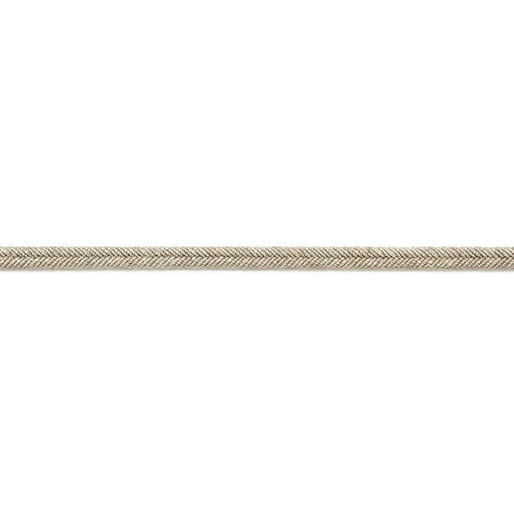 Alix Linen Gimp Greige 65541 by Schumacher Designer Trim Au Naturel - Swanky Fabrics -