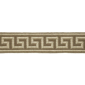Dominique Linen Tape Greige 65560 by Schumacher Trim