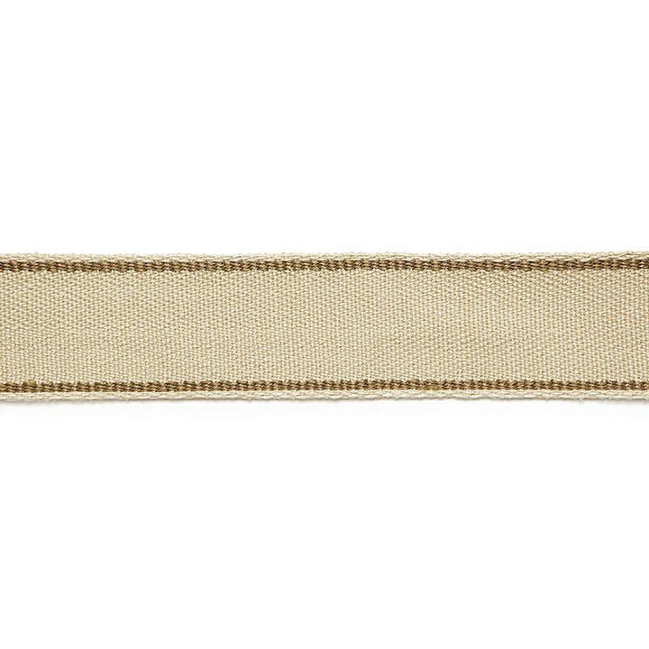 Rene Linen Tape Greige 65570 by Schumacher Trim Au Naturel - Fabric Carolina -