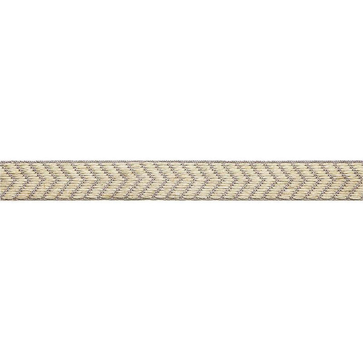 Francoise Linen Braid Greige 65581 by Schumacher Trim Au Naturel - Fabric Carolina -