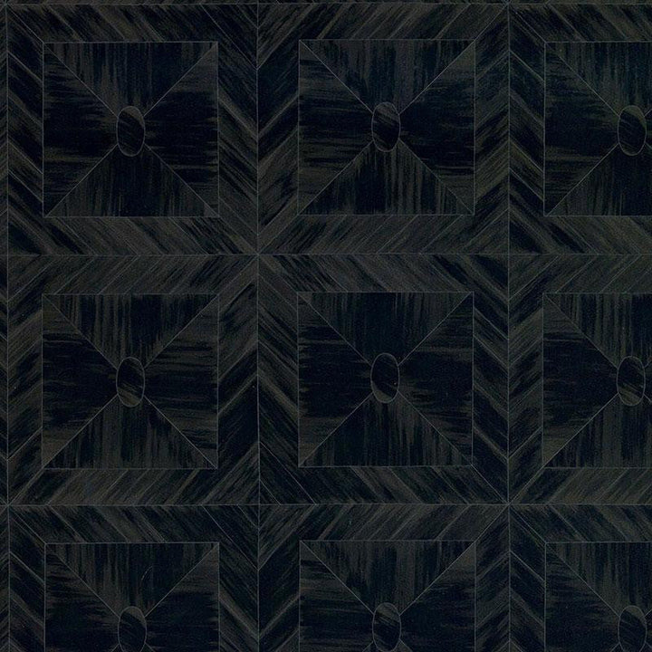 Bone Frame Char 5007731 by Schumacher Designer Wallpaper Celerie Kemble Iii 13.5" - Swanky Fabrics -