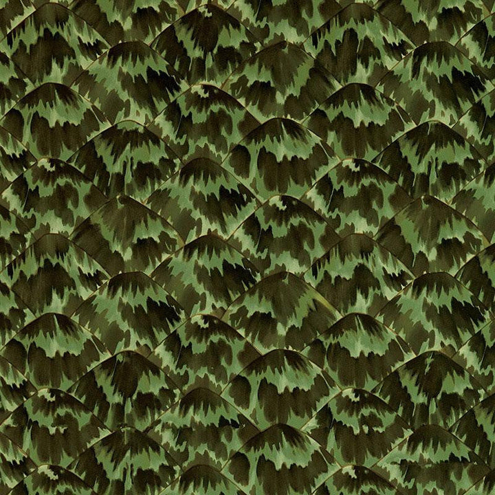 Tortoise Amazon 5007451 by Schumacher Designer Wallpaper Celerie Kemble 27.0" - Swanky Fabrics -