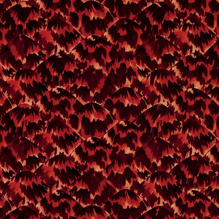 Tortoise Imperial 5007452 by Schumacher Designer Wallpaper Celerie Kemble 27.0" - Swanky Fabrics -