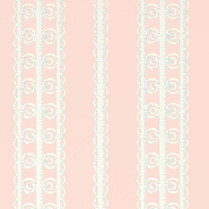 Wicker Stripe Frangipani 5007721 by Schumacher Wallpaper Celerie Kemble 13.5" - Fabric Carolina -